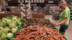 Vegetables for sale in Ryazan, Russia