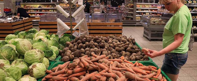 Vegetables for sale in Ryazan, Russia